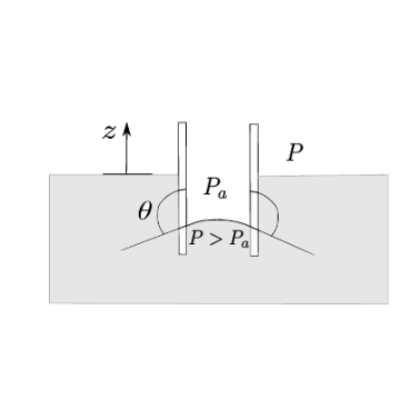 Sketch of the system with mercury instead of water